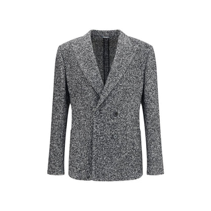 Dolce & Gabbana Portofino Double-Breasted Wool Jacket with Chevron Pattern