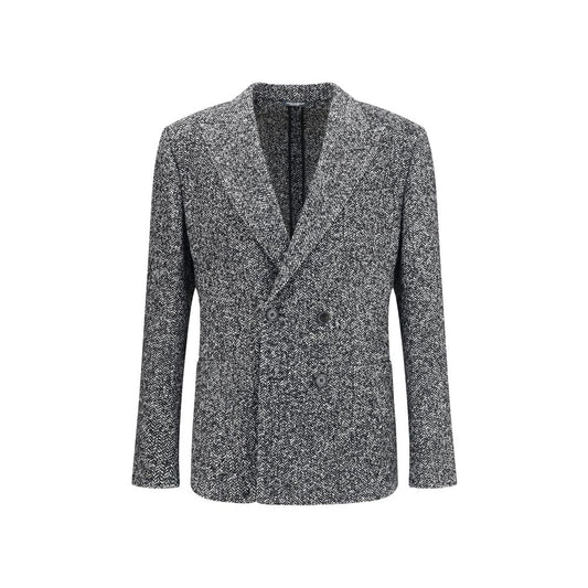 Dolce & Gabbana Portofino Double-Breasted Wool Jacket with Chevron Pattern