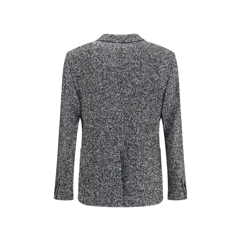 Dolce & Gabbana Portofino Double-Breasted Wool Jacket with Chevron Pattern