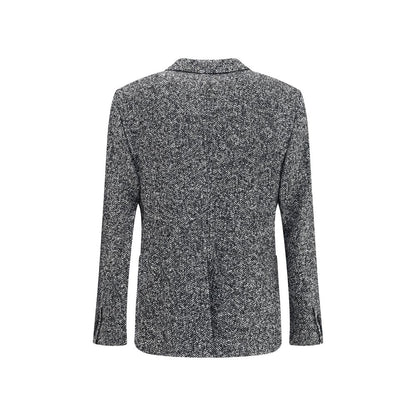 Dolce & Gabbana Portofino Double-Breasted Wool Jacket with Chevron Pattern