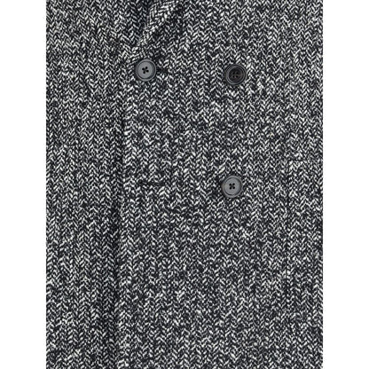 Dolce & Gabbana Portofino Double-Breasted Wool Jacket with Chevron Pattern