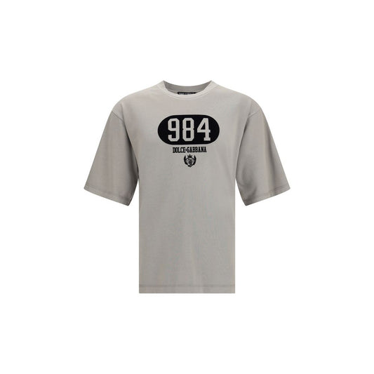 Dolce & Gabbana Cotton T-Shirt with Raised Front Logo