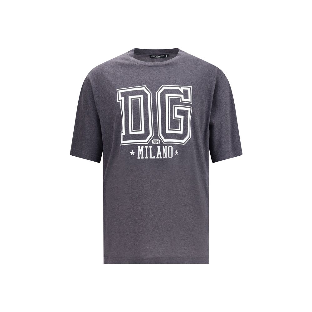 Dolce & Gabbana Cotton T-Shirt with Milano Logo Print