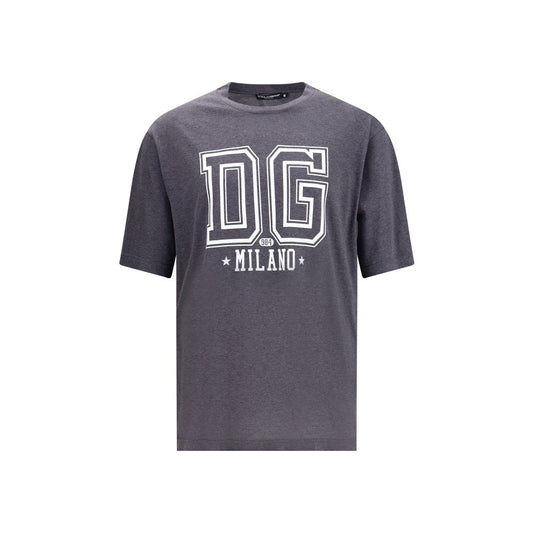 Dolce & Gabbana Cotton T-Shirt with Milano Logo Print