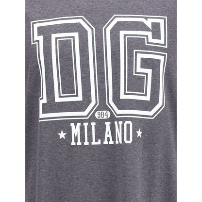 Dolce & Gabbana Cotton T-Shirt with Milano Logo Print