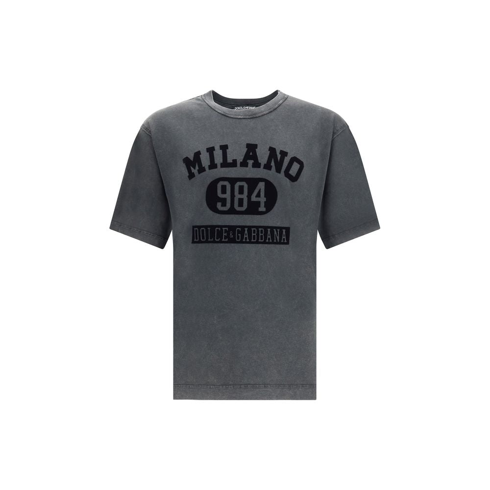 Dolce & Gabbana Velvety Logo Cotton T-Shirt
