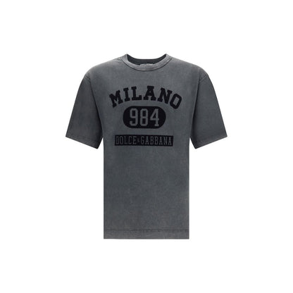 Dolce & Gabbana Velvety Logo Cotton T-Shirt