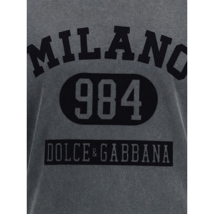 Dolce & Gabbana Velvety Logo Cotton T-Shirt
