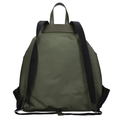 Dolce & Gabbana Green Nylon Drawstring Backpack