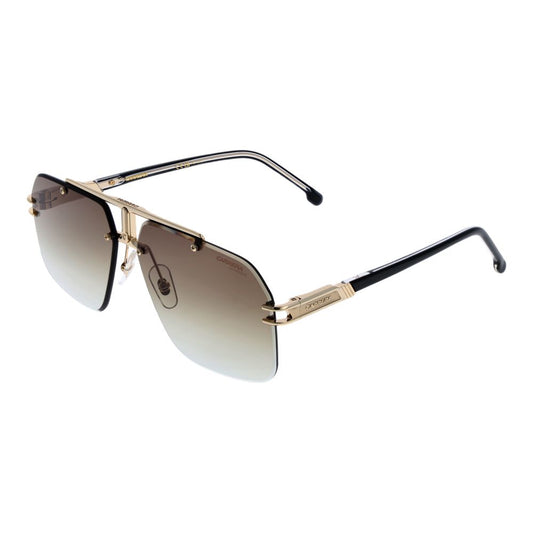Carrera Gold Men’s Sunglasses – Gold Metal Frame, Brown Gradient Lenses