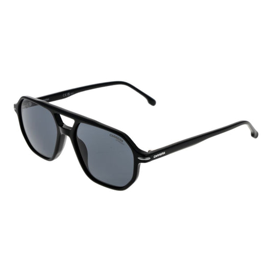 Carrera Black Men's Sunglasses – Full-Rim Frame, Grey Lenses