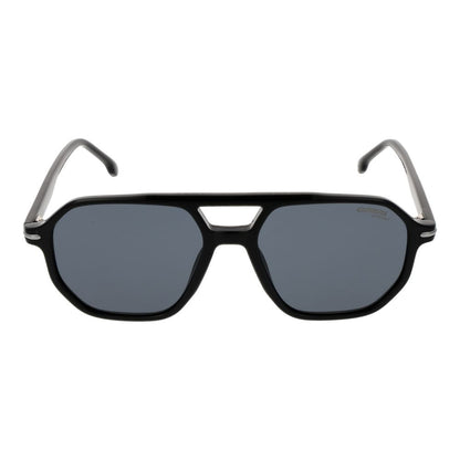 Carrera Black Men's Sunglasses – Full-Rim Frame, Grey Lenses