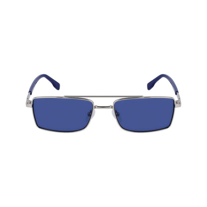 Karl Lagerfeld Men’s Sunglasses – Grey Metal Frame, 56 mm Lenses