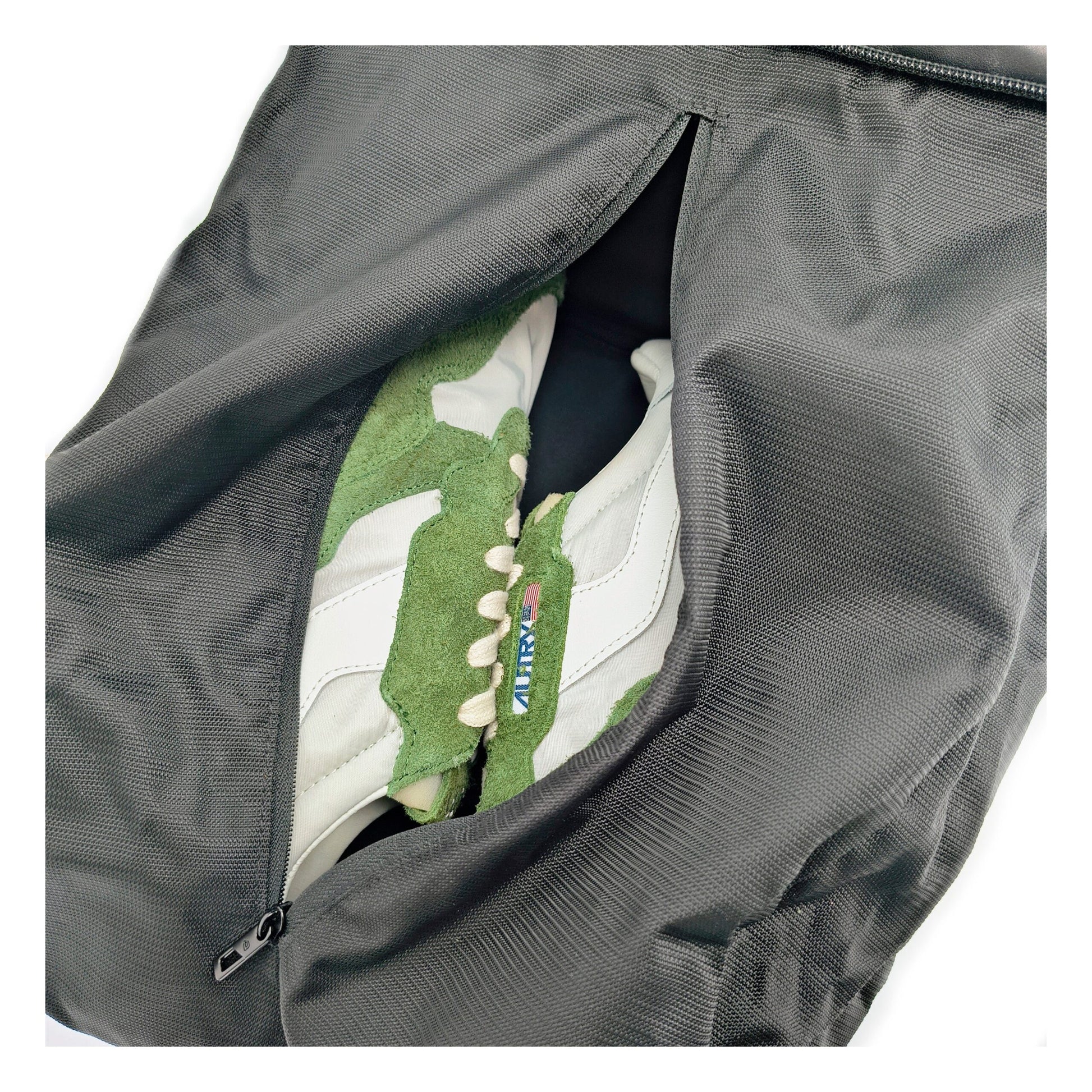 Piquadro Black Leather Backpack with USB Port