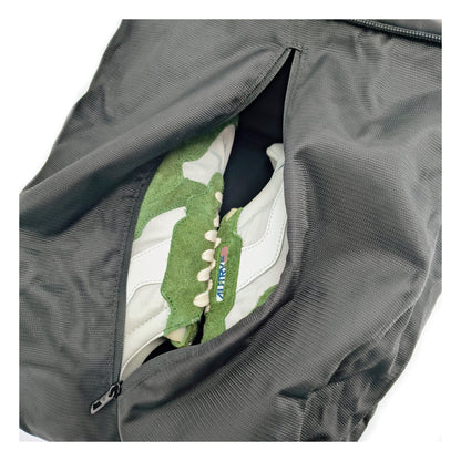 Piquadro Black Leather Backpack with USB Port