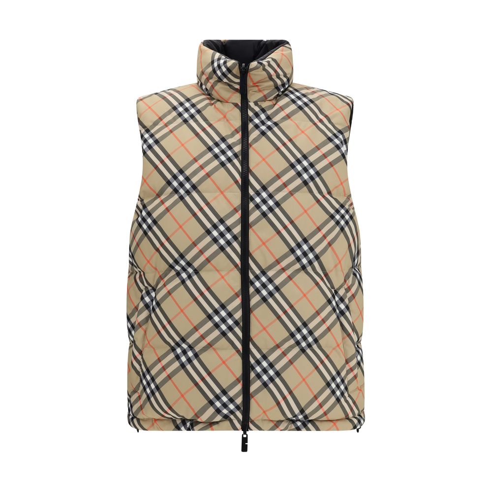 Burberry Reversible Check & Black Puffer Gilet