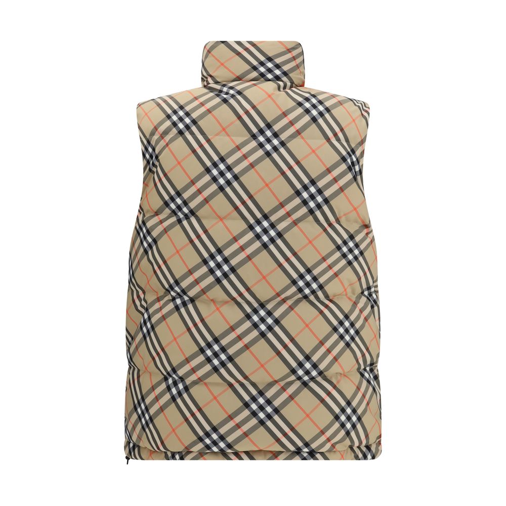 Burberry Reversible Check & Black Puffer Gilet