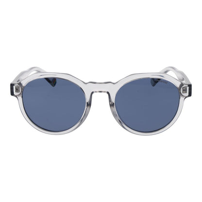 Polaroid Unisex Sunglasses – Grey Full-Rim Frame, Blue Lenses