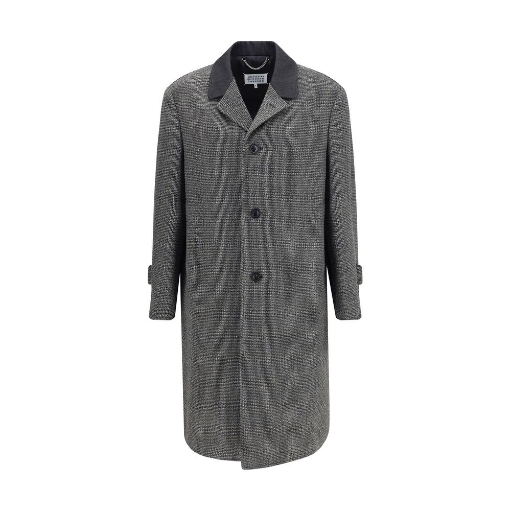 Maison Margiela Single-breasted Coat in Virgin Wool Blend