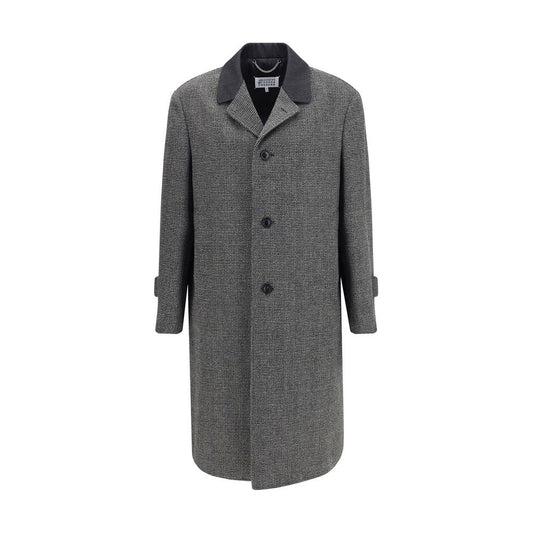 Maison Margiela Single-breasted Coat in Virgin Wool Blend