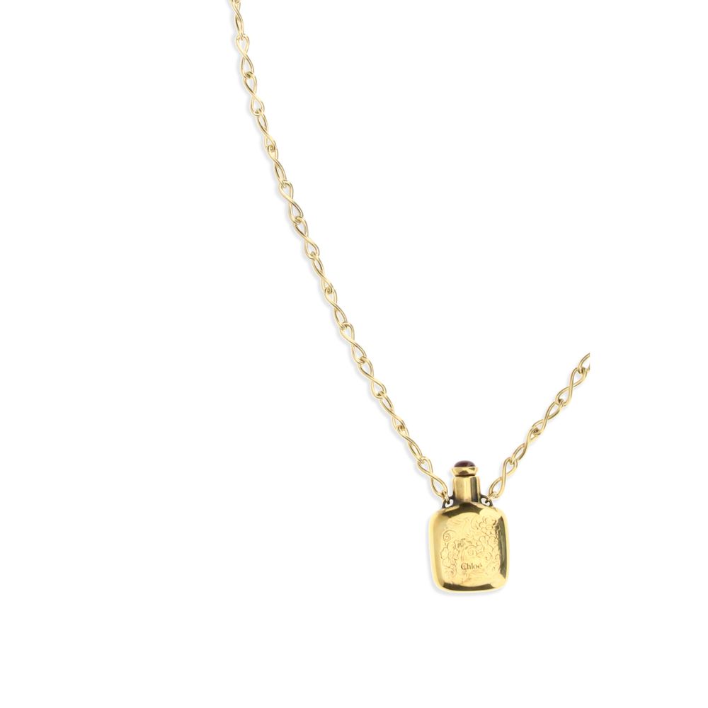 Chloé Elixir Pendant Necklace: Vintage Elegance in Gold