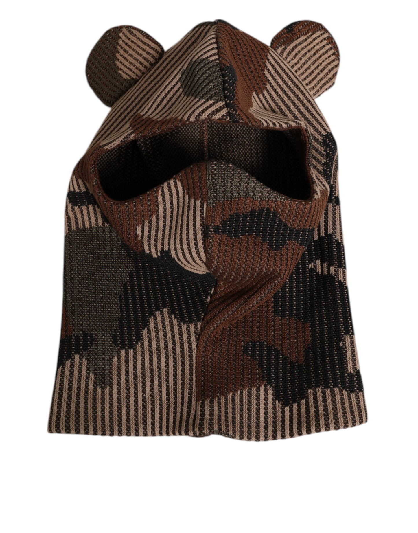 Dolce & Gabbana Multicolor Camouflage Balaclava Mask