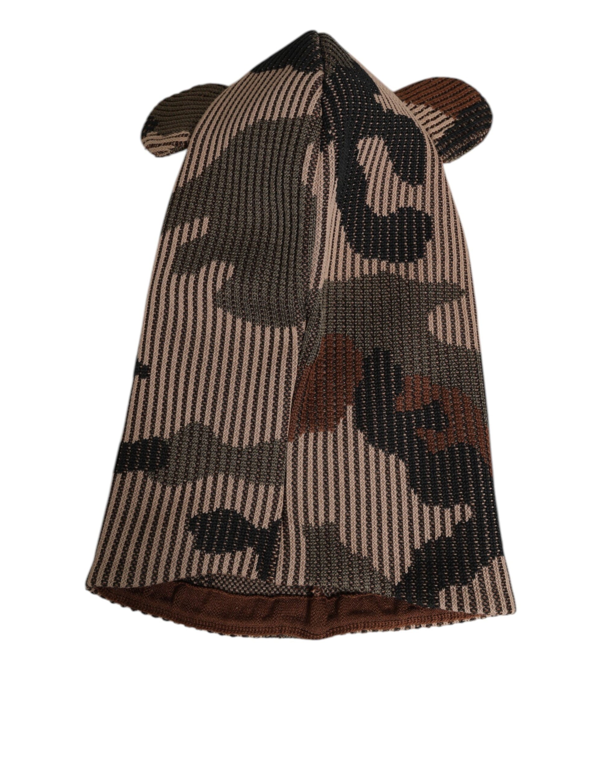 Dolce & Gabbana Multicolor Camouflage Balaclava Mask