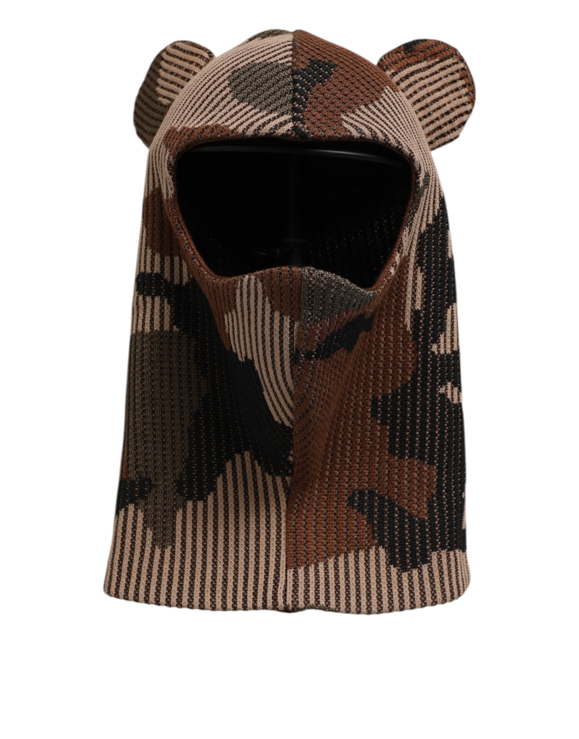 Dolce & Gabbana Multicolor Camouflage Balaclava Mask