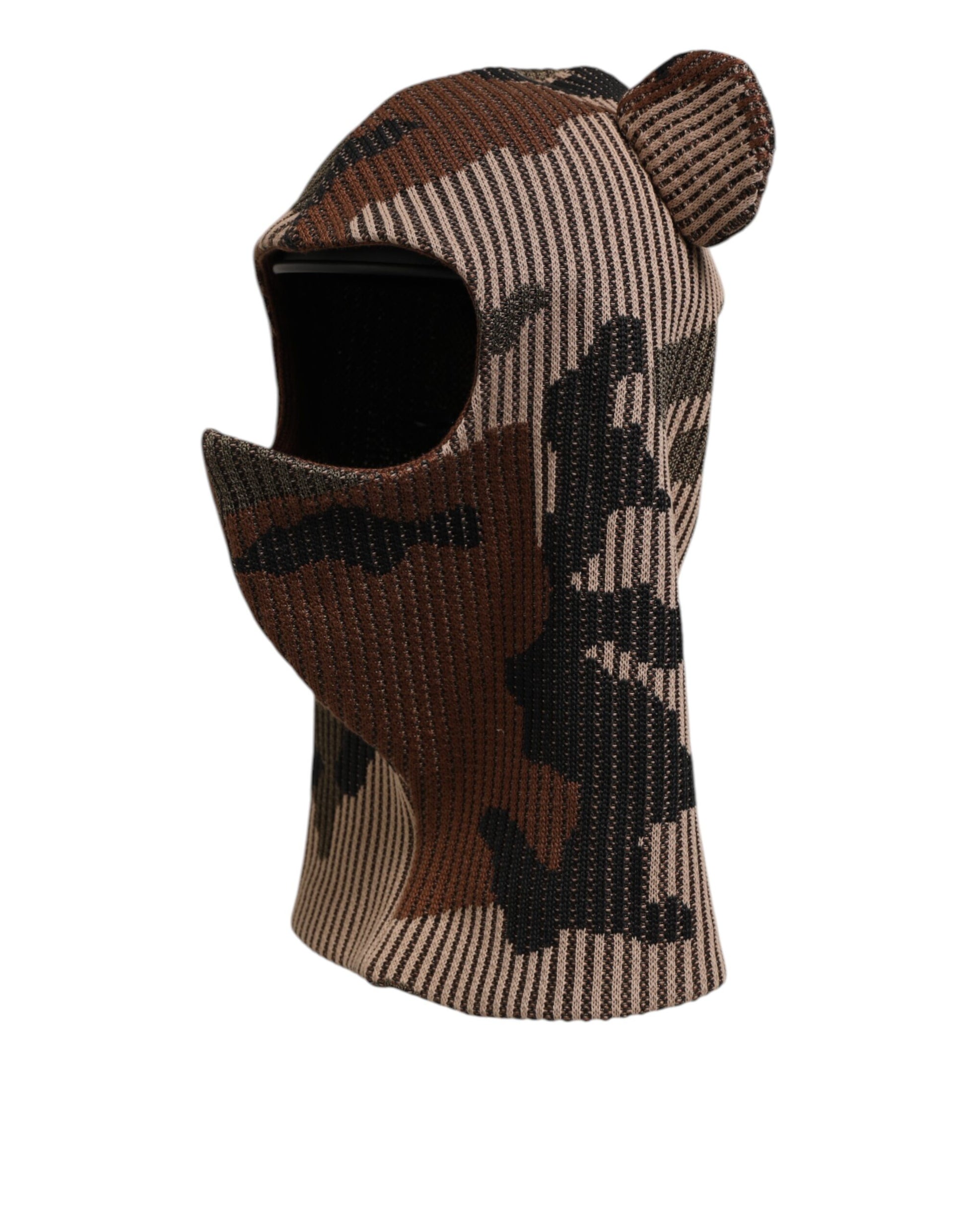 Dolce & Gabbana Multicolor Camouflage Balaclava Mask