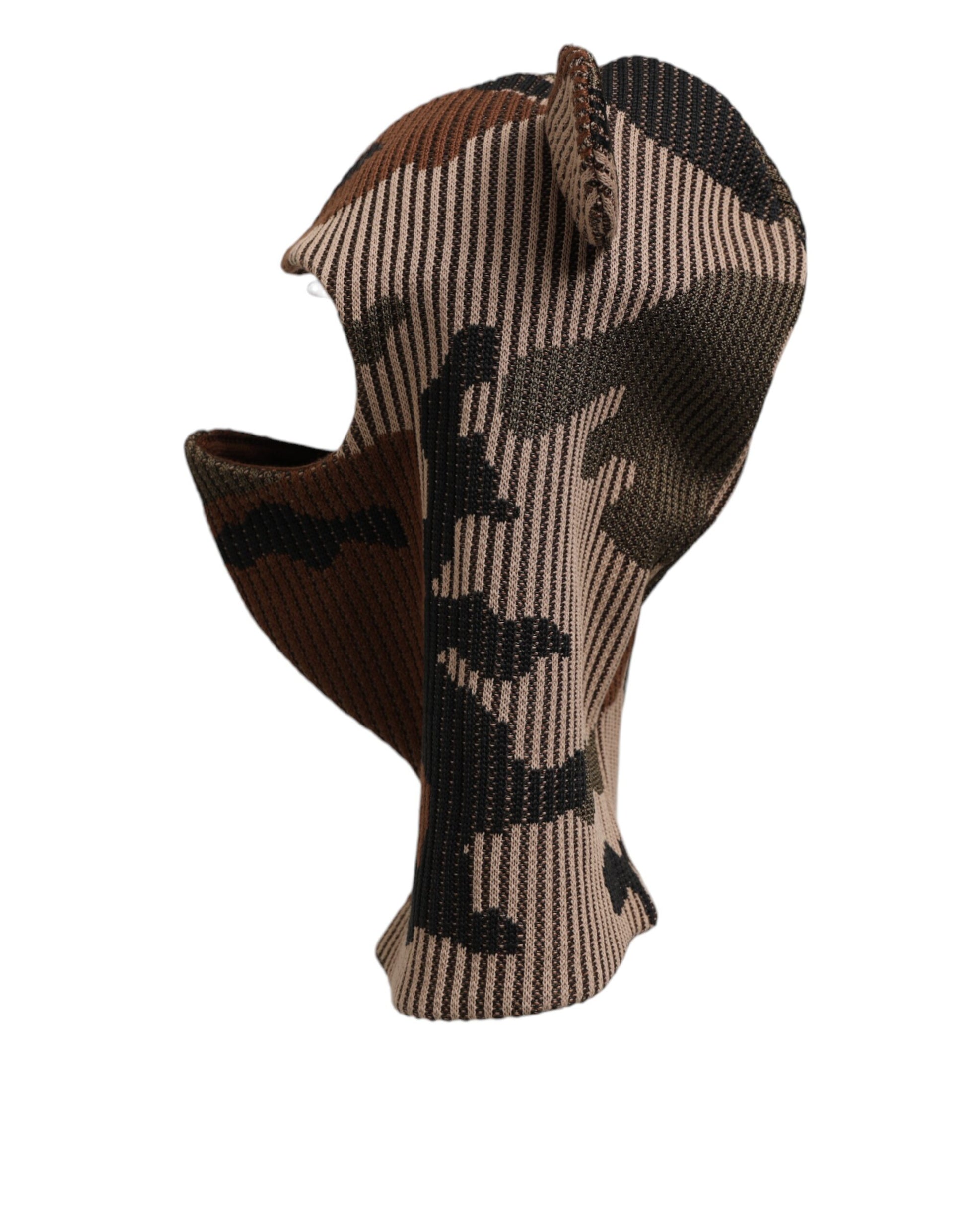 Dolce & Gabbana Multicolor Camouflage Balaclava Mask