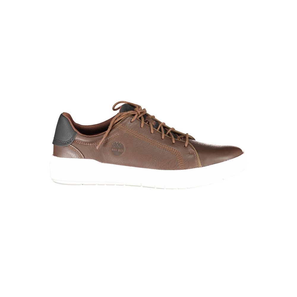 Timberland Brown Leather Men Sneaker - Seneca Bay Low Lace