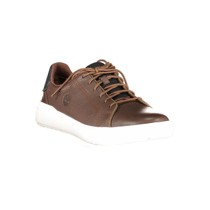 Timberland Brown Leather Men Sneaker - Seneca Bay Low Lace
