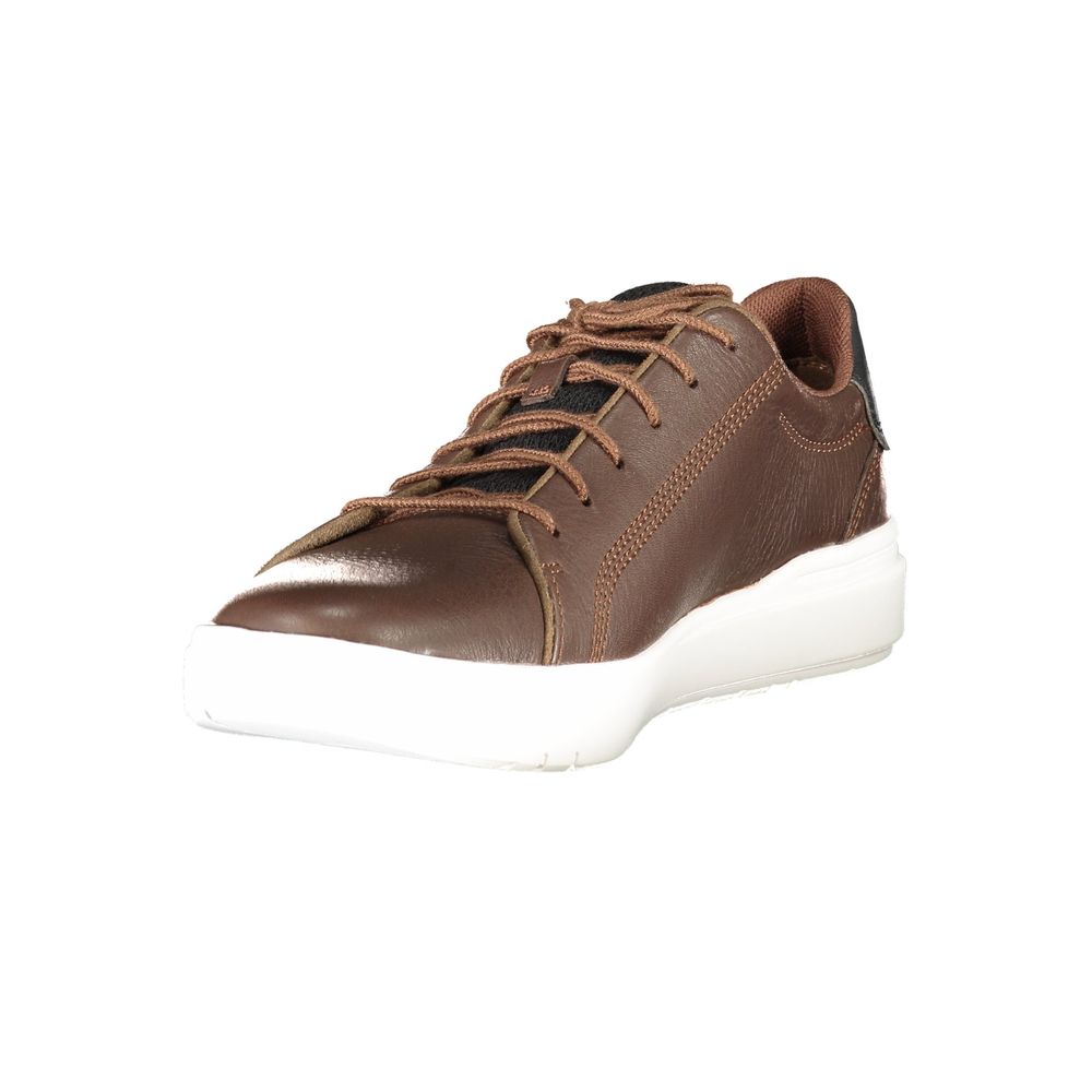 Timberland Brown Leather Men Sneaker - Seneca Bay Low Lace