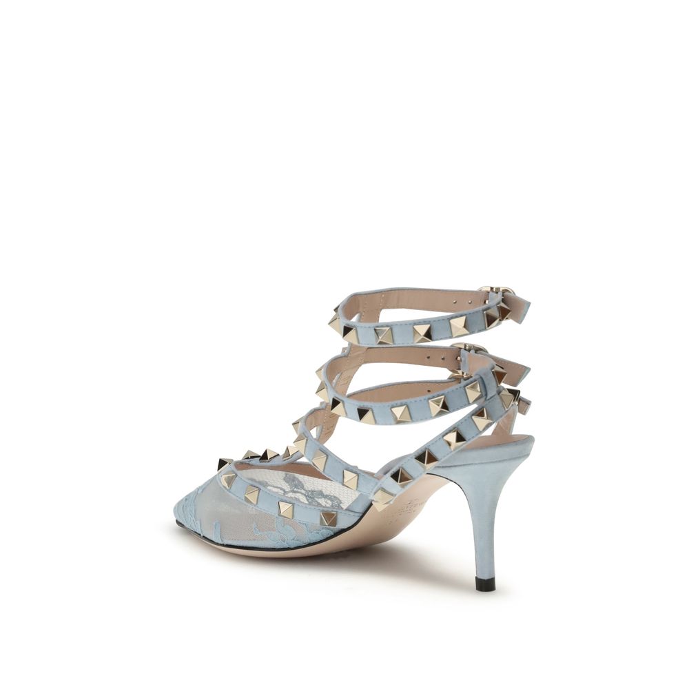 Valentino Garavani Rockstud Ankle Strap Pumps