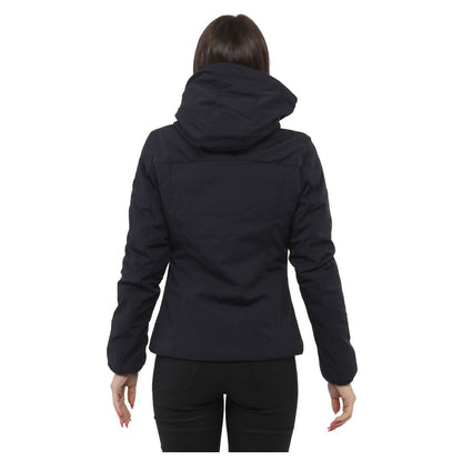 Yes Zee Blue Nylon Jacket with Removable Hood