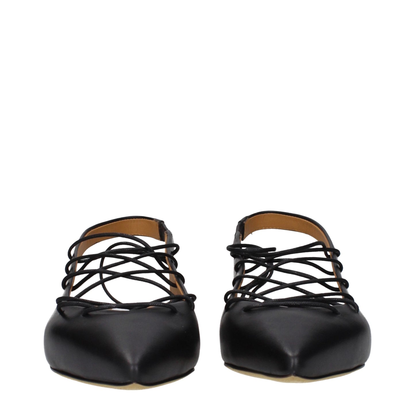 Moschino Black Leather Flats - Stylish Comfort Redefined
