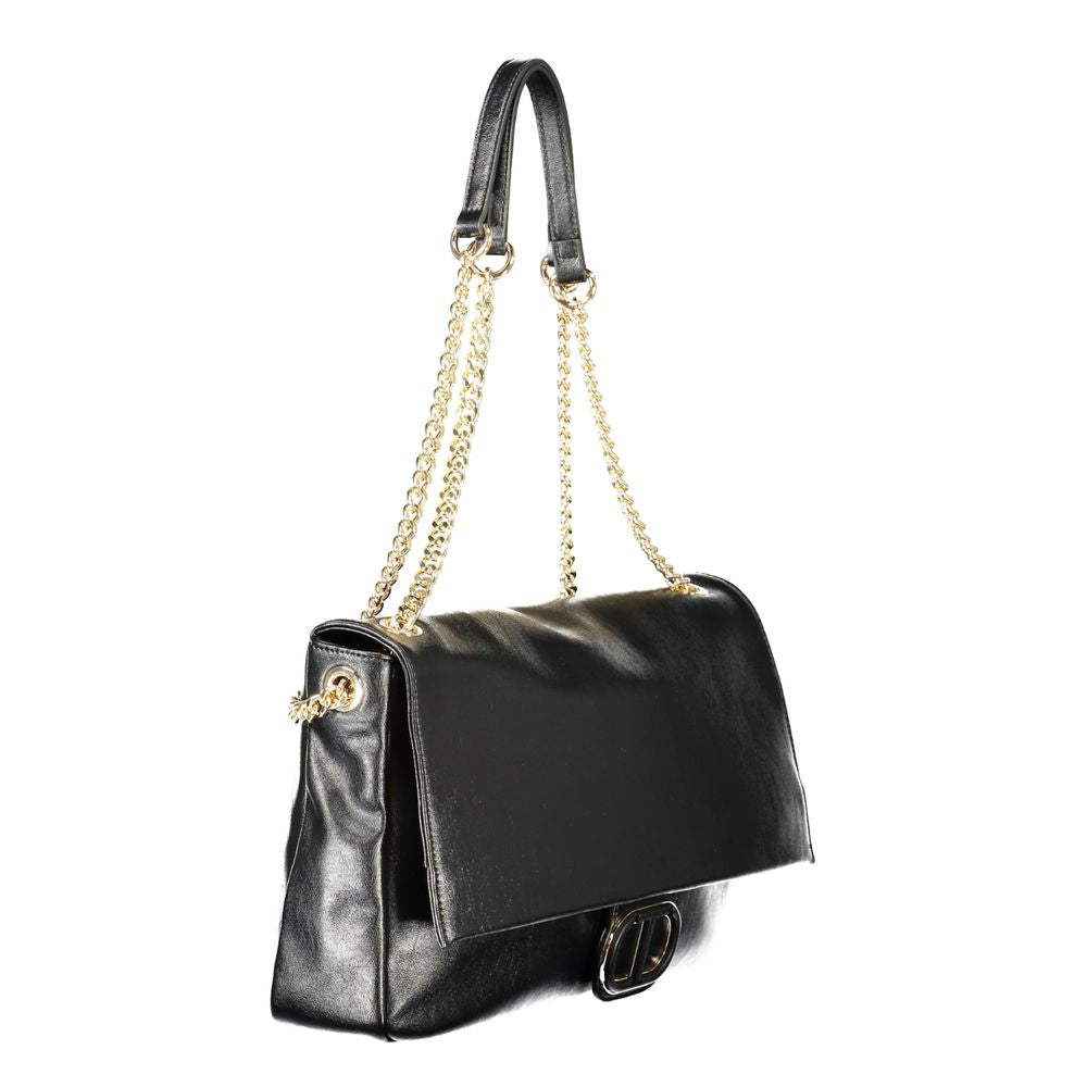 TWINSET Nero Poliuretano Woman Shoulder Bag