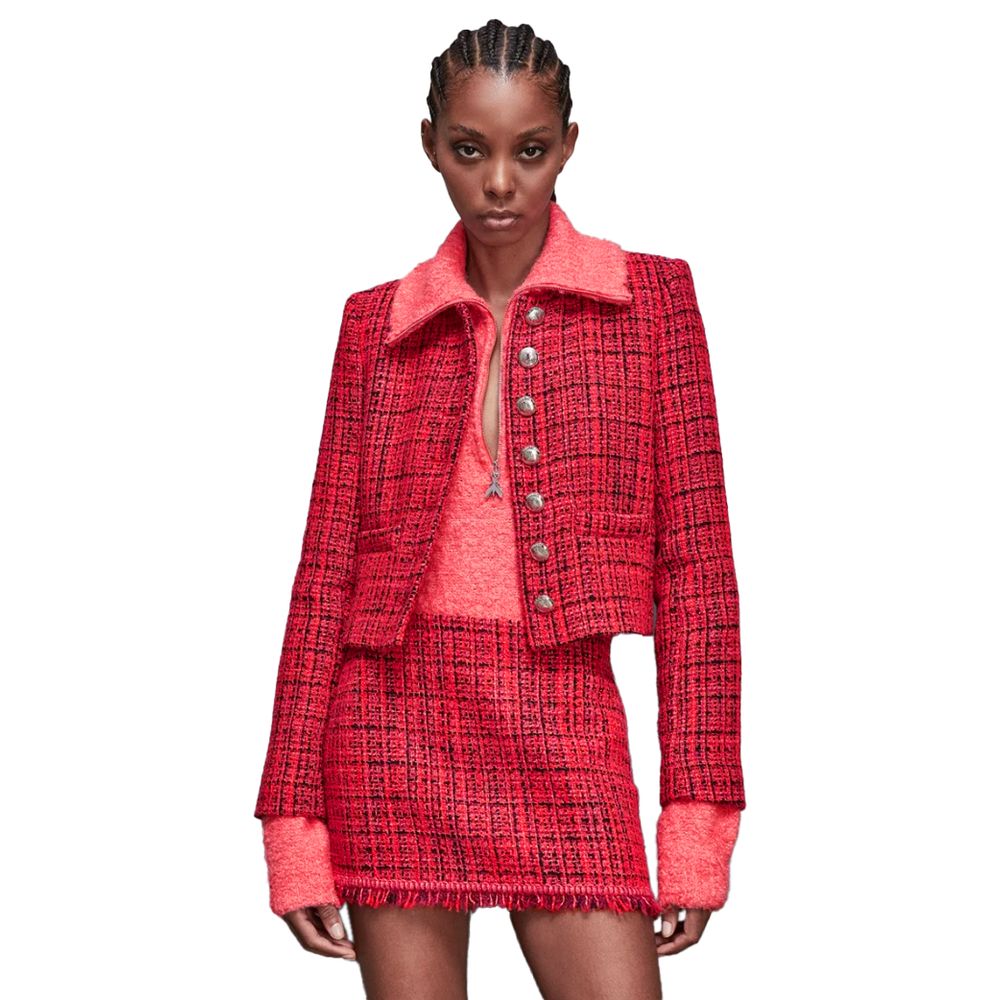 Patrizia Pepe Red Tweed Blazer