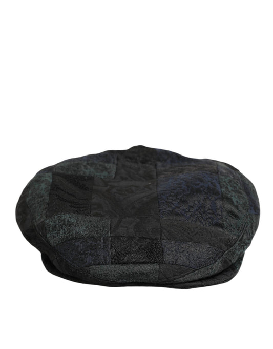 Dolce & Gabbana Black Polyester Newsboy Capello Hat