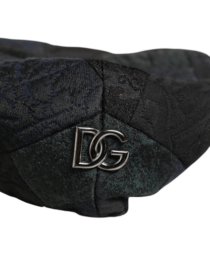 Dolce & Gabbana Black Polyester Newsboy Capello Hat