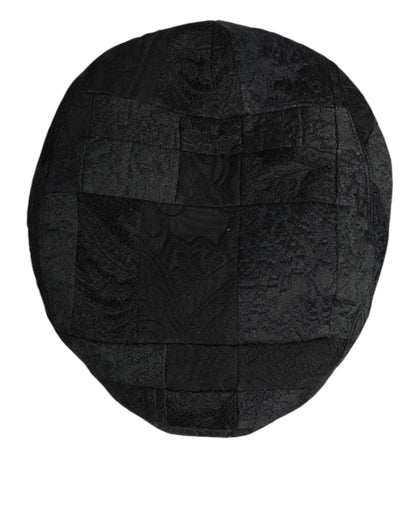 Dolce & Gabbana Black Polyester Newsboy Capello Hat