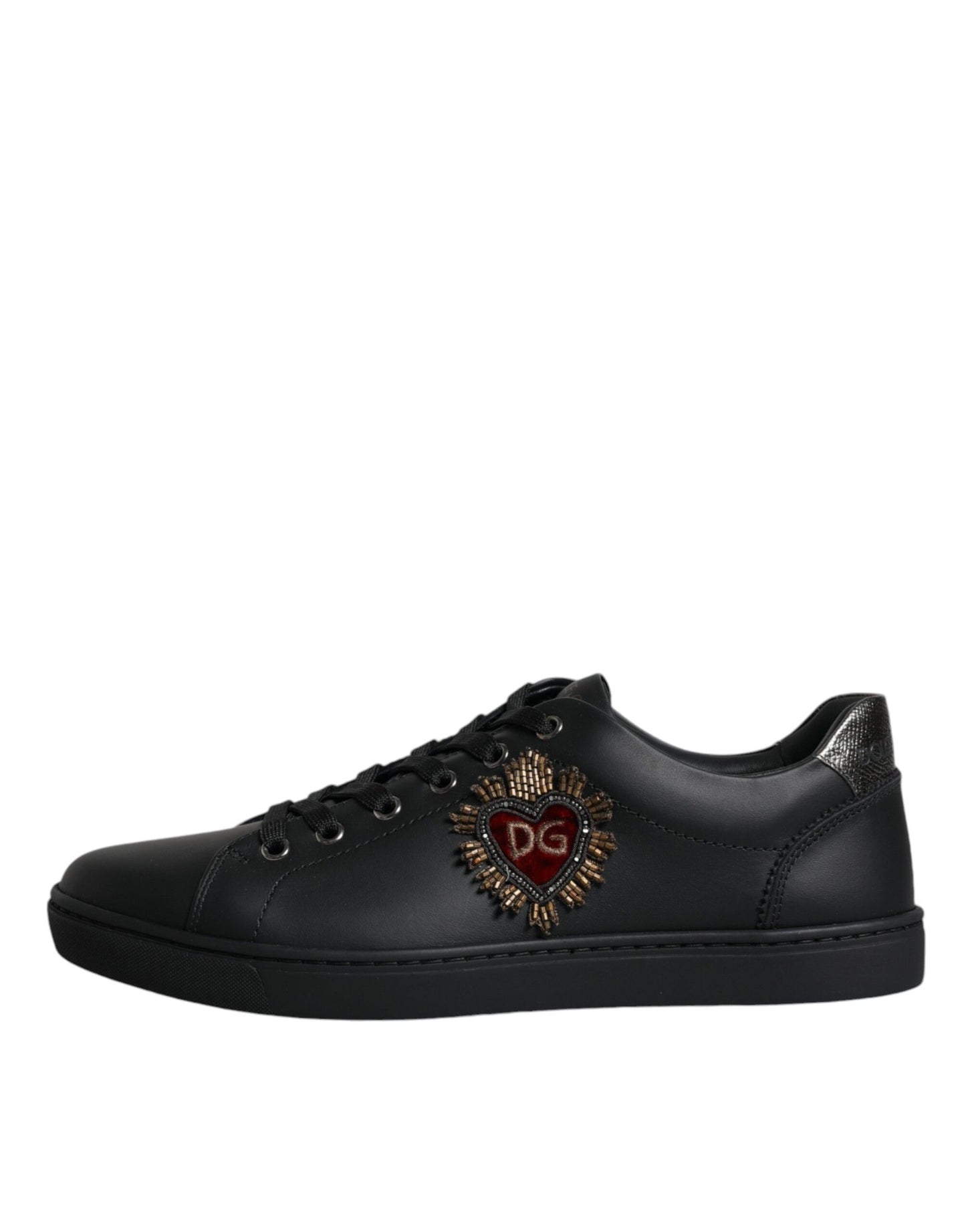 Dolce & Gabbana Men's Black London Sacred Heart Trainers