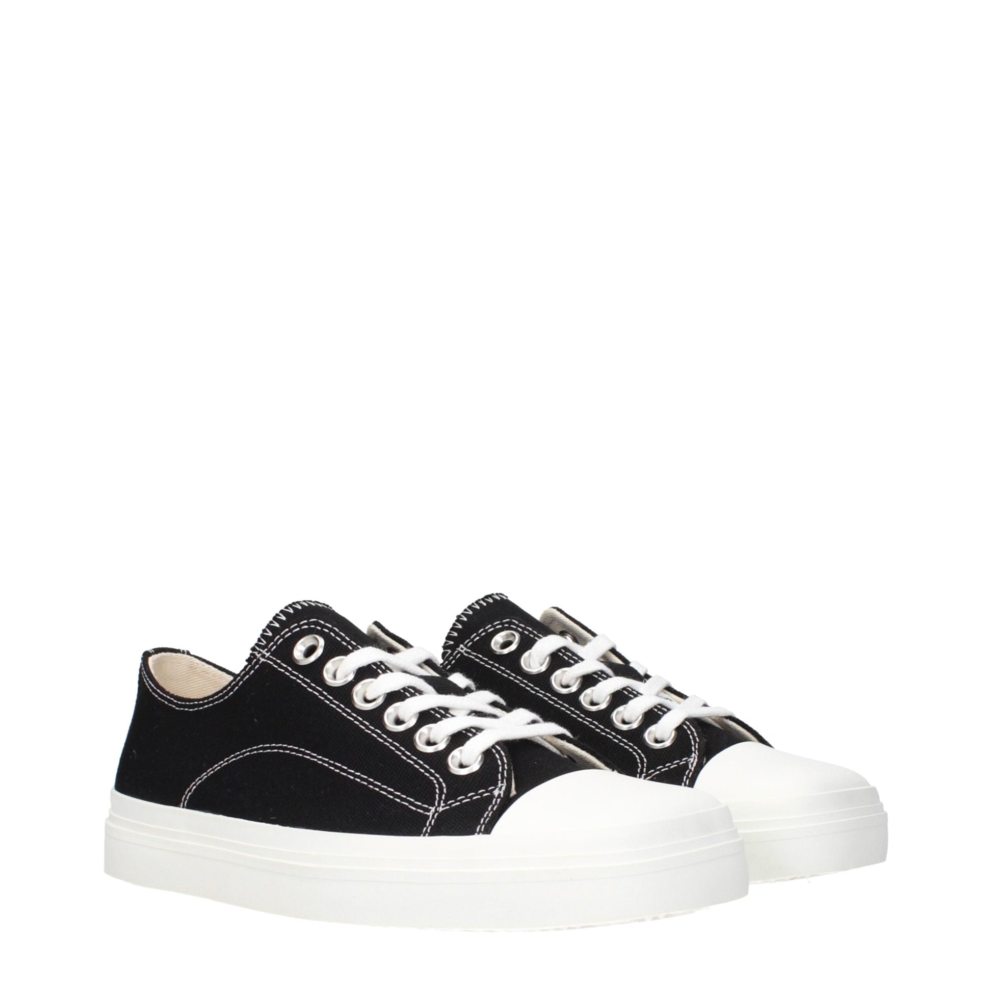 Moschino Black Fabric Low Tops - Stylish Statement Sneakers