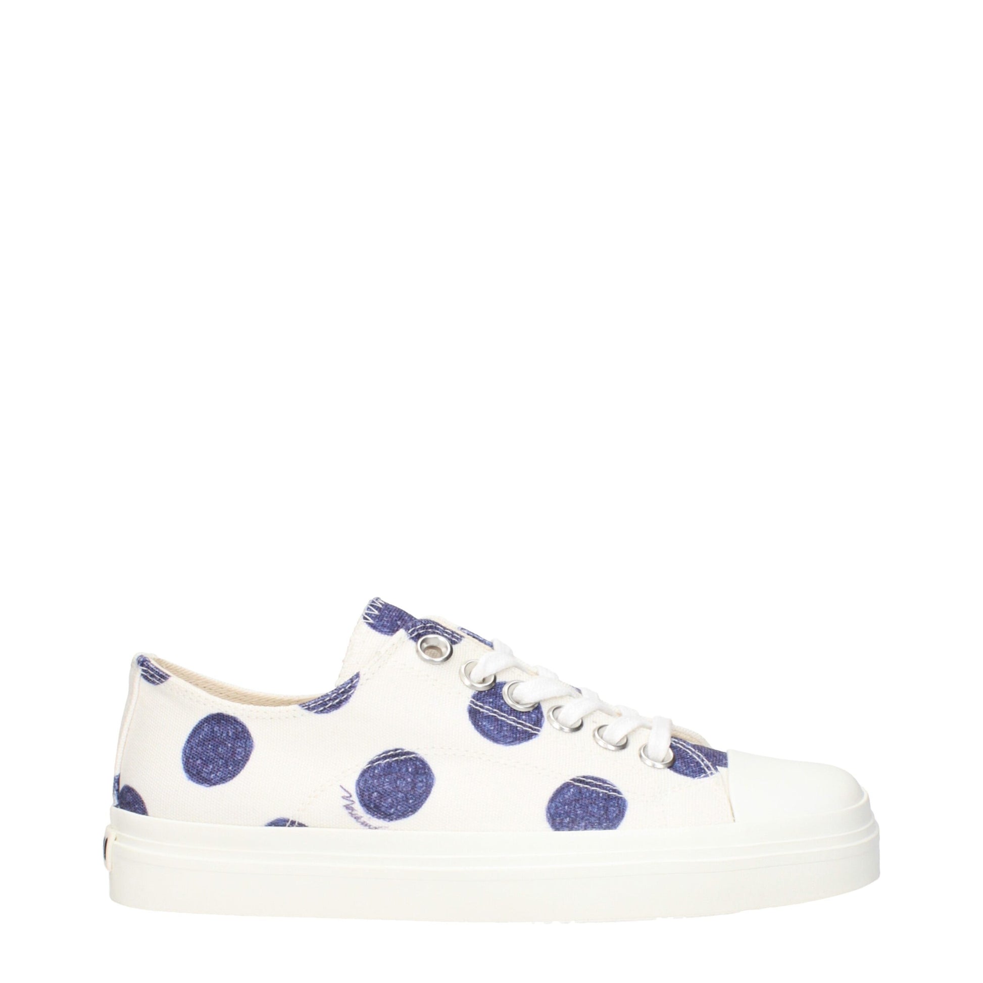 Moschino White Fabric Low Tops