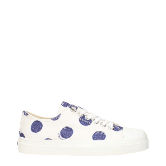 Moschino White Fabric Low Tops