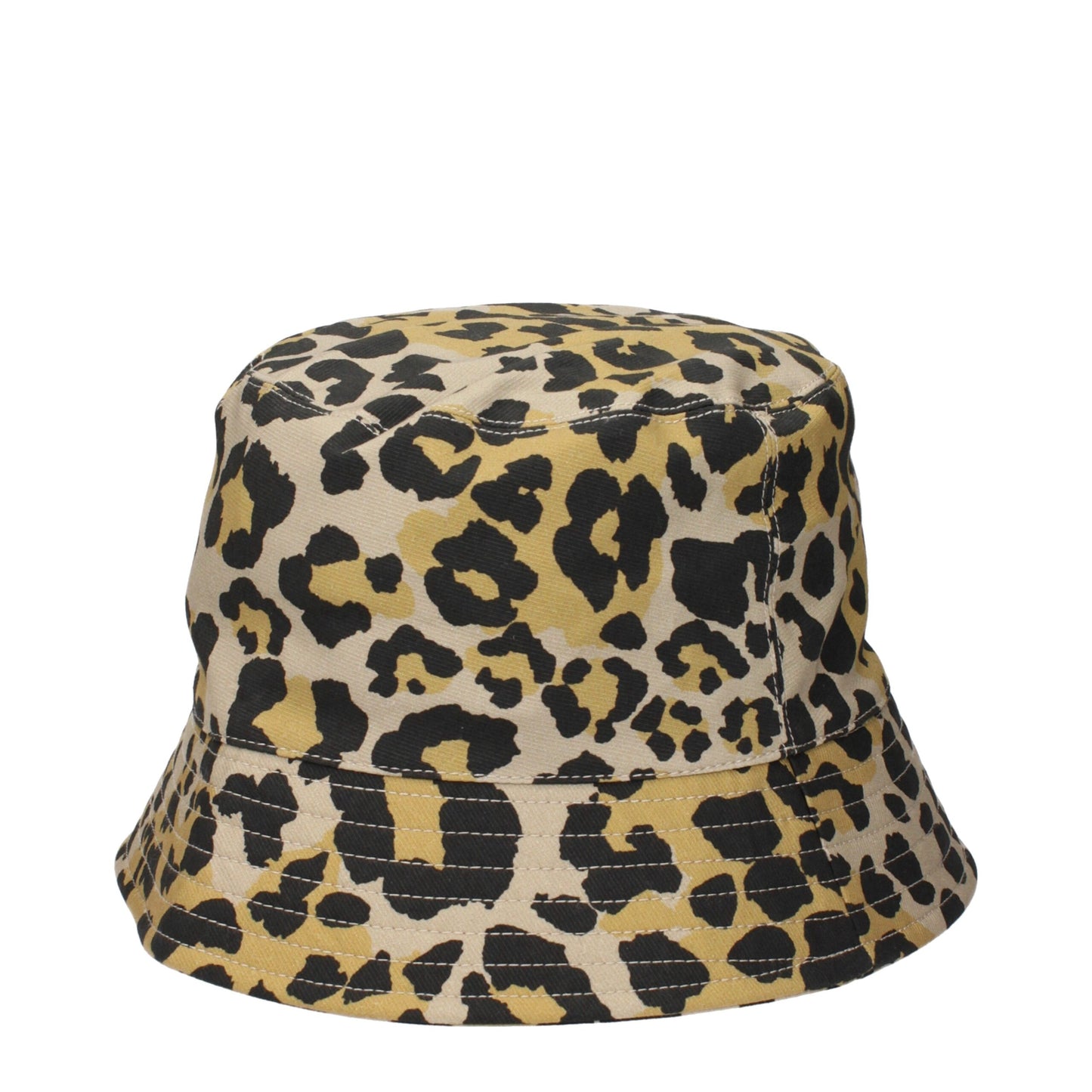 Max Mara Leopard Print Cotton Bucket Hat