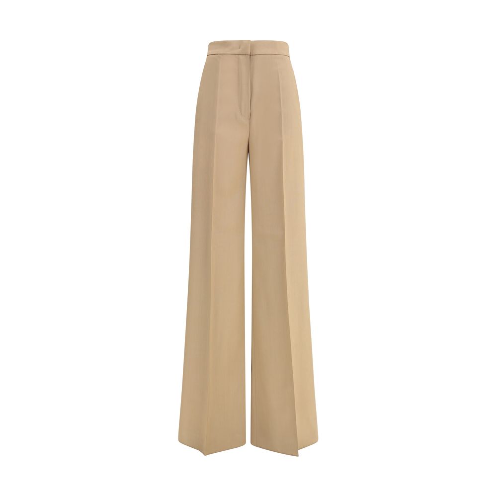 Max Mara Fernet Pants - Elegant High-Waisted Fleece Wool Trousers