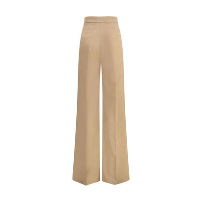 Max Mara Fernet Pants - Elegant High-Waisted Fleece Wool Trousers