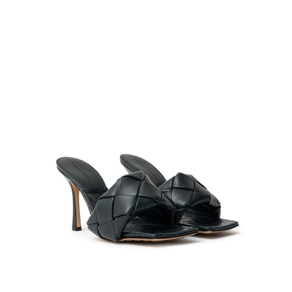 Bottega Veneta Green Leather Lido Mule Sandal