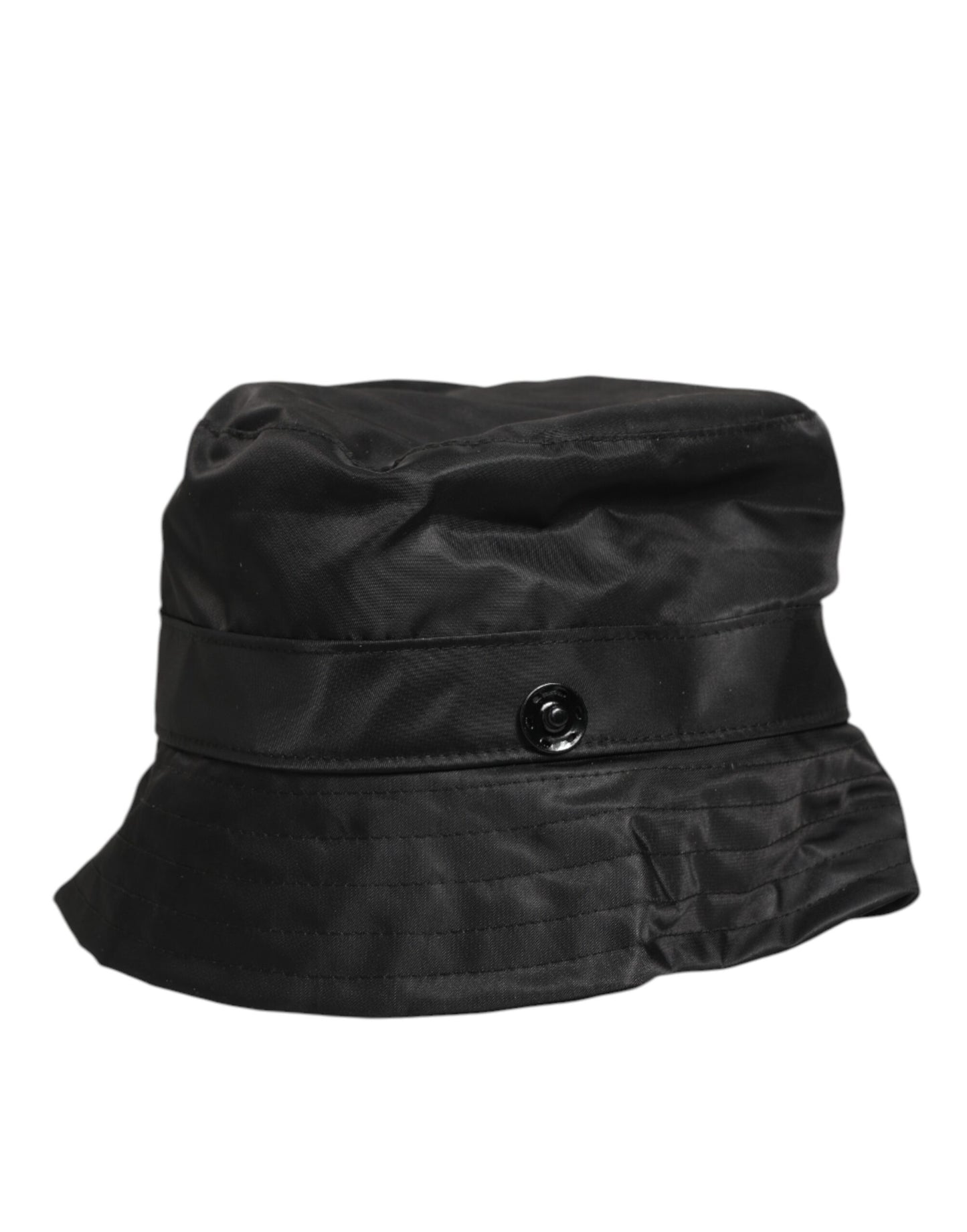 Dolce & Gabbana Black PVC Wide Brim Bucket Hat